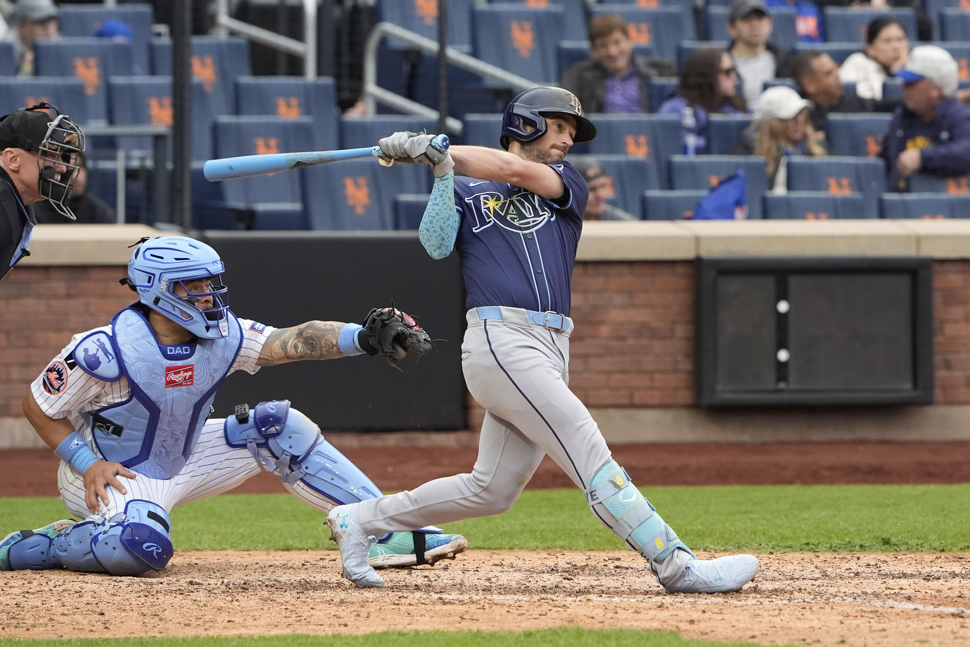 Brandon Lowe stays dangerous at the plate - Source: Imagn